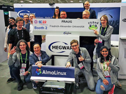Zum Artikel "FAU student team wins the SC22 Student Cluster Competition HPCG Challenge"